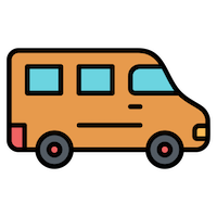 icono van bus
