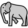 icono elefante