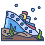 icono barco hundido